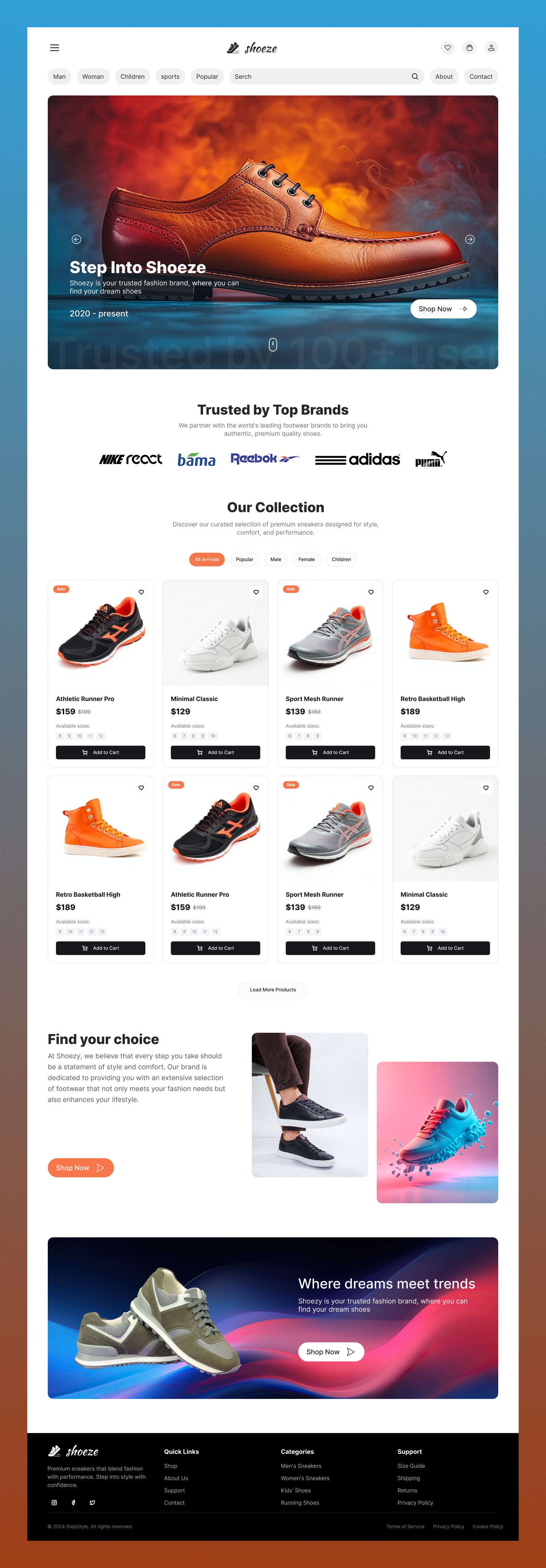 Example of Custom Shopify Store Design & Develop