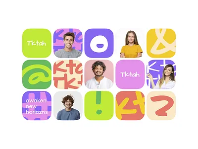 Tktah Brand Identity brand branding design graphic design icon illustration logo minimal vector