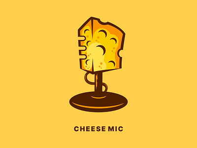 Cheese Mic Logo and Visual Design brand branding cheese design food graphic design logo media mic modern podcast poster trend vector visual