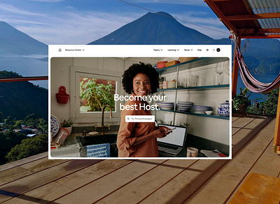 Host Landing Page • Airbnb airbnb guides home hosts landing page layout resources social stories ui