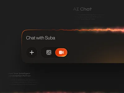 Suba - AI Chat Companion ai chat ui aidesign aiinterface conversationalux designexploration figmadesign futuristicui interactiondesign minimaldesign productdesign uidesign uxdesign