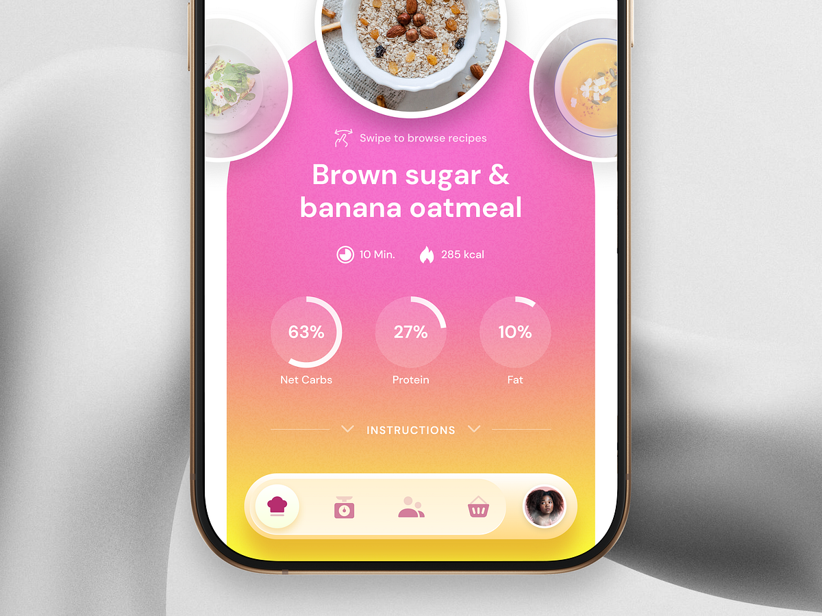 Recipe App Mobile Ui By Ionut Zamfir On Dribbble