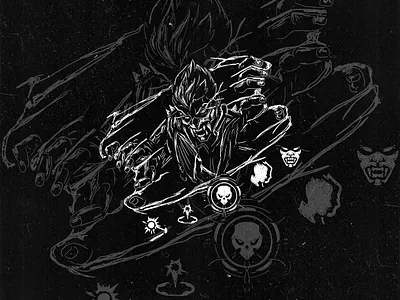 YORU VALORANT DARKART angel anime black branding darkart design fps game illustration logo symbol valorant yoru