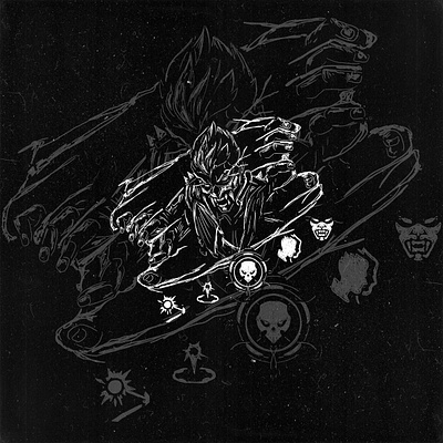 YORU VALORANT DARKART angel anime black branding darkart design fps game illustration logo symbol valorant yoru