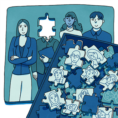 Headhunting editorial illustration corporate illustration editorial illustration headhunting illustration spot illustration