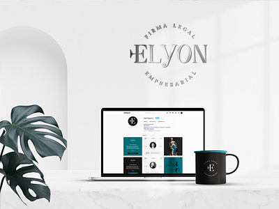 Elyon branding design grid instagram law firm lawyers logo marketing social media
