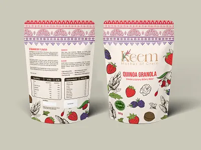 Package Design for Keem brand branding design digital digital art food graphic design identity branding illustration label label design minimall modern organic package package design pouch pouch design vegan