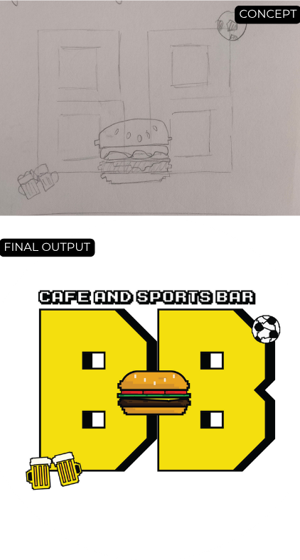 Burger Bros .co Sketch Concept bar branding burger concept design graphic design illustration logo packaging sketch sports bar typography vector