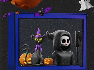 Halloween 3D Icon Set 3d branding design icons illustration ui