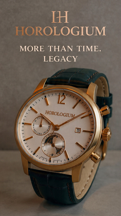 HOROLOGIUM ads campaign animation branding design graphic design illustration logo ui vector web design