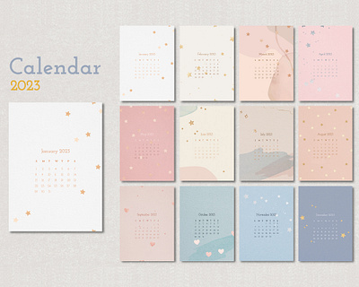 Calendar Design 2023 calendar calendar design date design etsy graphic graphic design printable time
