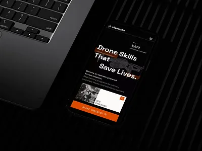 UI/UX Website for Mil-Tech Company adaptive animation b2b b2c company design drones mobile responsive ui uiux ux webdesign website