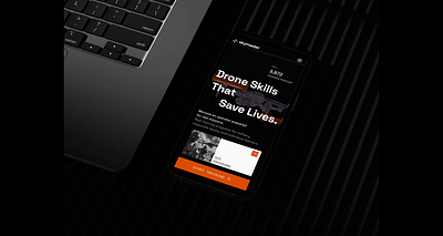 UI/UX Website for Mil-Tech Company adaptive animation b2b b2c company design drones mobile responsive ui uiux ux webdesign website