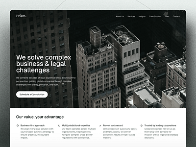 Website Design for Consulting Firm web website