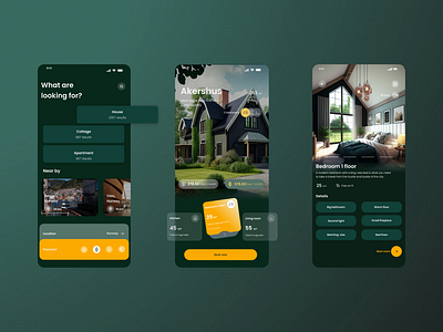 Application for rental housing app design simply design startup ui ux