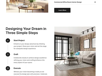 Modern Interior Design Website animation app branding design figma graphic design ui ux