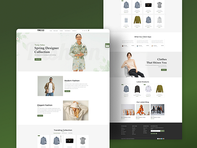 🌿 Trendico – Redefining Natural Elegance in Fashion UI animation branding design graphic design illustration logo motion graphics ui ux vector