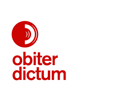 Obiter Dictum identity branding graphic design identity logo logotype obiter dictum odpod swiss