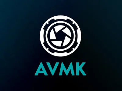 Audiovisual Media and Camera Logo aperture branding cinematography design graphic design kamera lens logo minimal mount