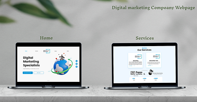 Digital Marketing - Webpage animation branding design graphic design illustration illustrator logo photoshop poster ui vector