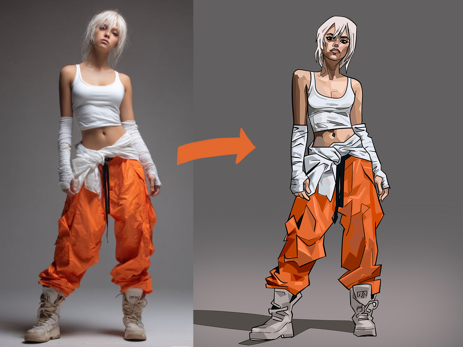 Character from Photo 😶‍🌫️ character design drawing process drawing tutorial figure drawing illustration lifestyle people simplify stylize