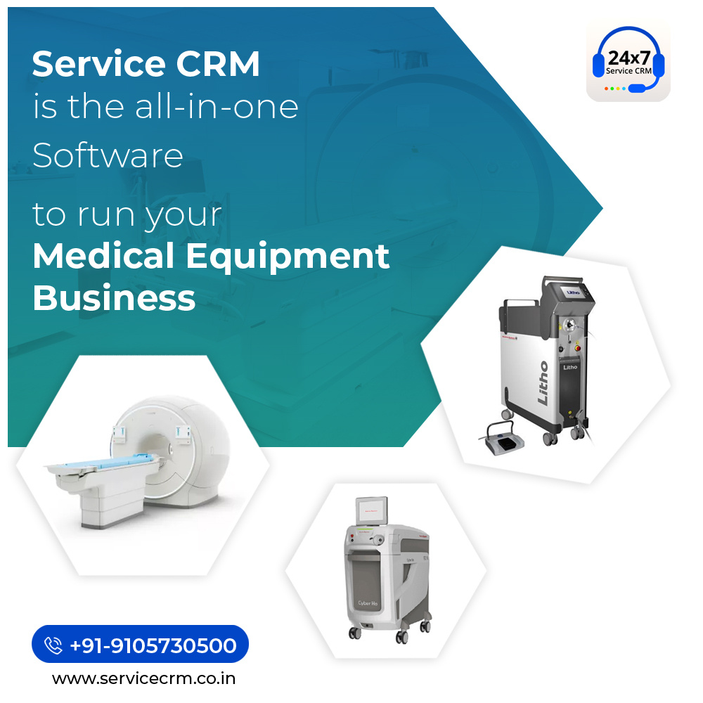 Medical equipment service booking software Service CRM by Service CRM