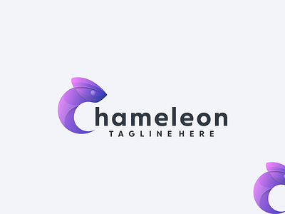 Chameleon Logo animal animation brand branding company design elegant illustration logo ui