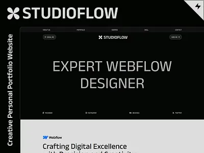 StudioFlow – IT Agency – Webflow Template figma graphic design it agency landing page startup studioflow template templatetrip theme webflow website