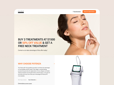 Landing for a dental clinic dental clinic design landing page stylish ui ux web project web site