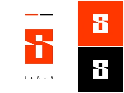 i + S + 8 8 logo clever design giletroja i8 logo illustration is8 letters is8 logo lettermark lettermark logo logo logo design logo for sale minimalism modern logo s logo s8 logo smart typography ui