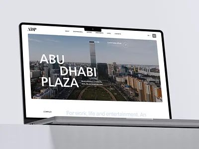 Abu Dhabi Plaza: Corporate Website – UX/UI Design corporate website home page interface landing page landing page design landing ui minimal modern ui premium website product design ui ui design ui ux design user experience user interface ux web design web ui website website design