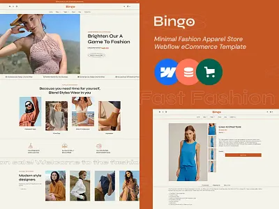 Bingo – Fashion & Apparel – Webflow eCommerce Template apparel bingo ecommerce fashion figma online store template templatetrip theme webflow