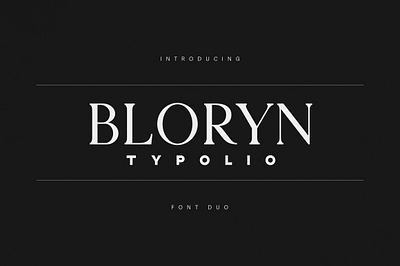 BLORYN TYPEFACE retro
