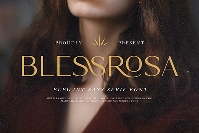 BLESSROSA TYPEFACE 3d animation branding graphic design logo logotype motion graphics retro
