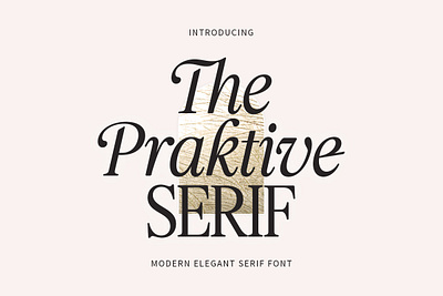 THE PRAKTIVE SERIF TYPEFACE branding graphic design logo retro