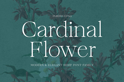 CARDINAL FLOWER branding graphic design logo retro