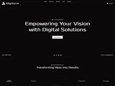 AlignTech – IT Agency – Webflow Template aligntech figma it agency saas startup template templatetrip theme webflow