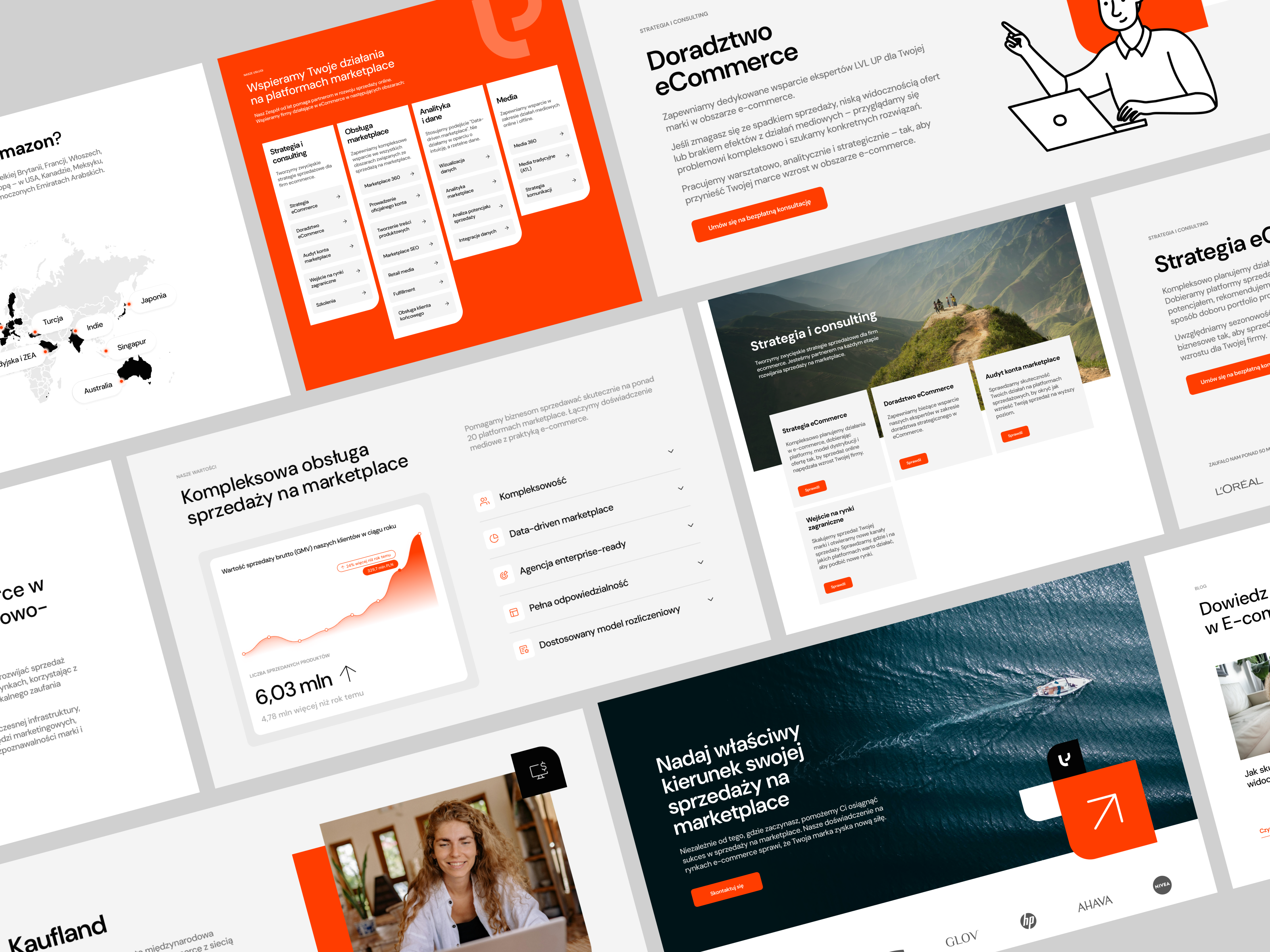 Example of LVL UP Media: a performance and e-commerce agency website