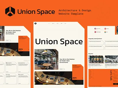 Union Space – Architecture & Design Webflow Template agency architecture figma projects saas showcase template templatetrip theme union space webflow