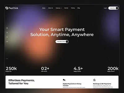 PayClick – Fintech, Payment & Technology – Webflow Template figma fintech it technology payclick payment saas startup technology template templatetrip theme webflow