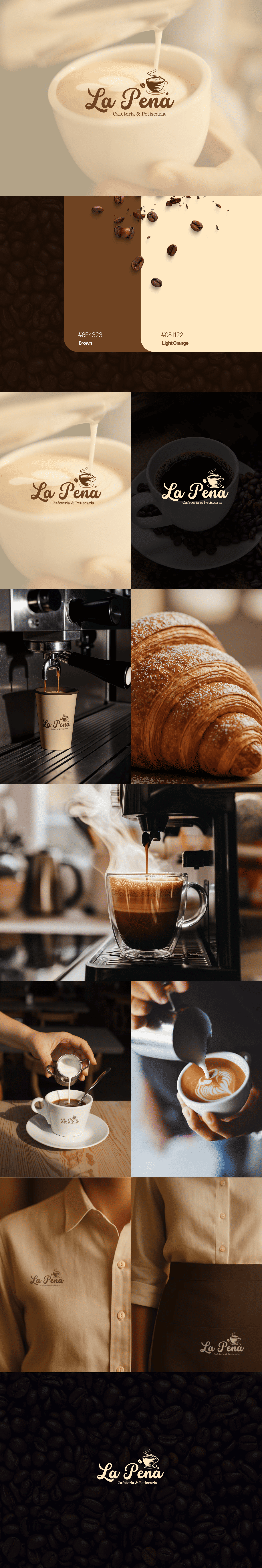 Branding and Visual Identity – La Peña Coffeehouse brand branding coffe coffeshop design graphic design identity illustration logo logo design typography
