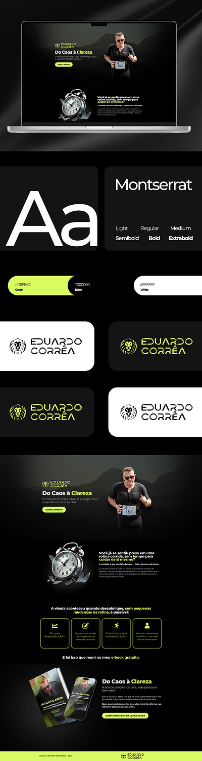 High-Performance Landing Page Design for a Triathlete figma framer graphic design landing page ui ux web web design wordpress