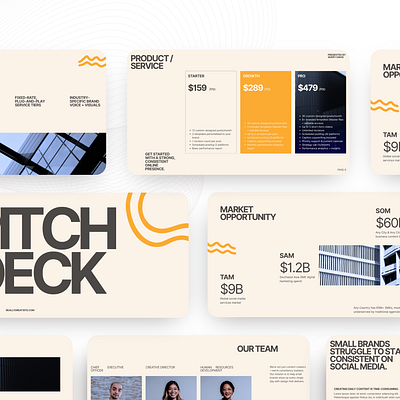 CREATIVE PITCH DECK PRESENTATION DESIGN