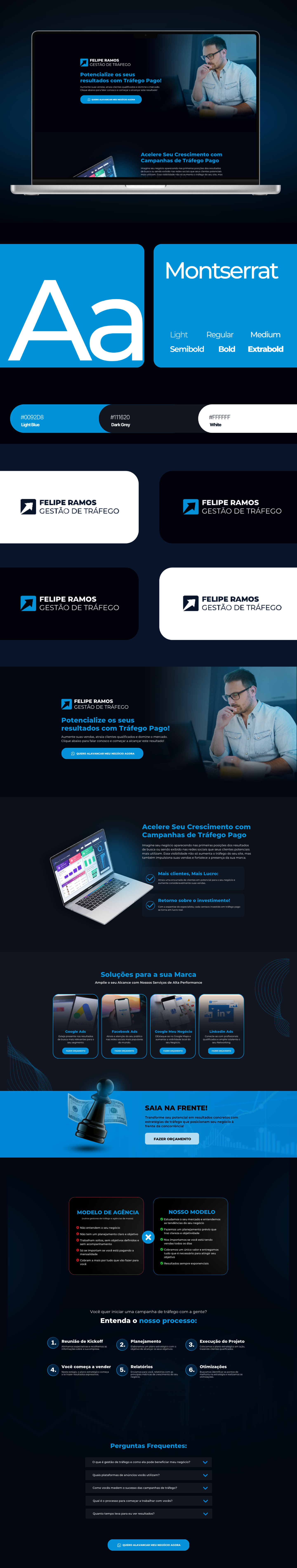 Landing Page – Felipe Ramos (Traffic Management) design figma framer graphic design landing page ui ux web design wordpress