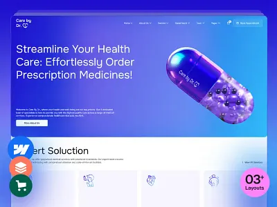 CareByDr – Medical Webflow Template carebydr ecommerce hospital medical template templatetrip theme webflow