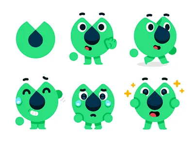 Unused "big nose" mascot abstract app branding cartoon character character design cute digital emoji flat friendly funny green icon illustration logo mascot nose silly vector