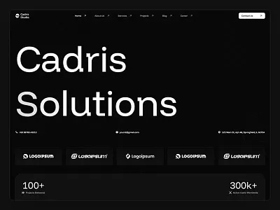 Cadris – IT Technology & Agency Webflow Template agency cadris figma it technology saas startup template templatetrip theme webflow