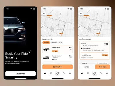 Car Rental Mobile App (Figma Design) app branding design figma figma app graphic design mobile app mobile app design mobile application design ui uiux web design website design