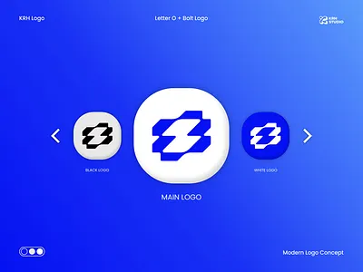 LETTER O + BOLT MODERN LOGO DESIGN CONCEPT branding business logo company logo design graphic design letter o letter z logo logo design modern monogram vector