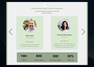 Day 39 - Testimonial graphic design ui